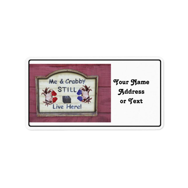 Etiqueta Eu E Crabby (Frente)