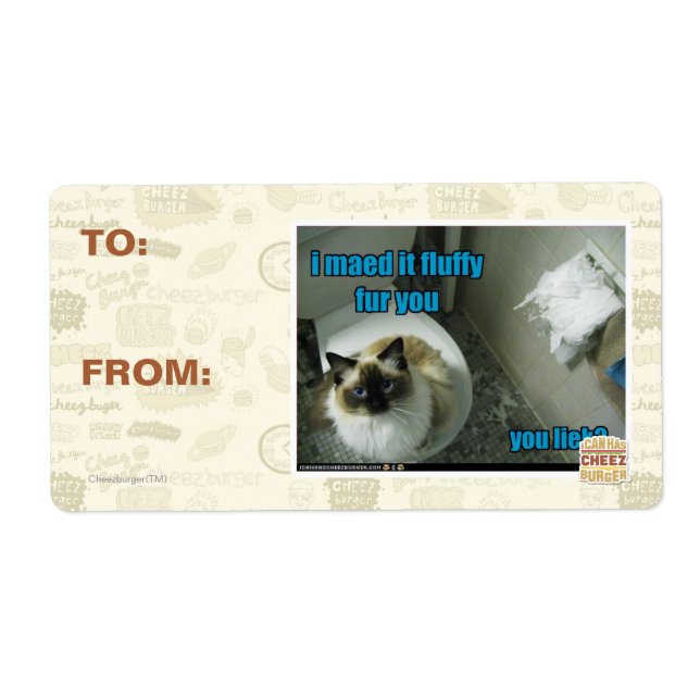 Etiqueta Eu fiz isso enfeitar você (Frente)