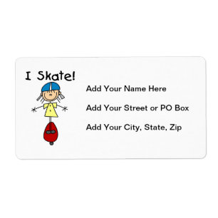 Etiqueta Eu Skate Rapariga De Skate