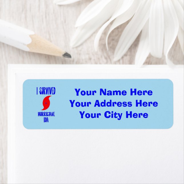Etiqueta Eu Sobrevivi Ao Furacão Ida (Insitu)