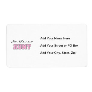 Etiqueta Eu sou a nova tia Camisetas e presentes