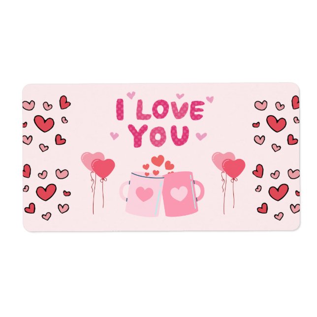 Etiqueta Eu Te Amo (Frente)