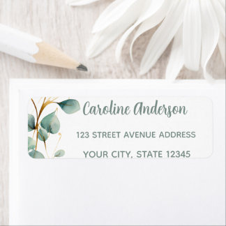 Etiqueta Eucalyptus Gold Green Graduation 