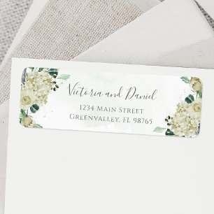 Etiqueta Eucalyptus Greenery Deixa Endereço Foral Elegante