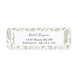 Etiqueta Eucalyptus Script Wedding Boho Chic Greenery