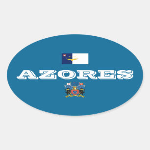 Etiqueta européia do Oval do estilo de Açores