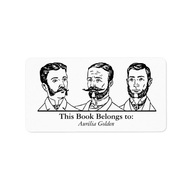 Etiqueta Ex Libris - Três Homem v3 (Frente)