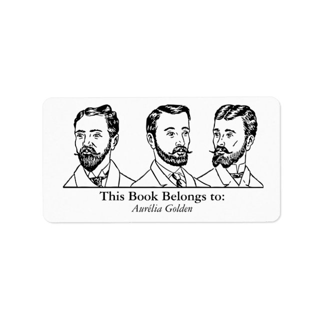 Etiqueta Ex-Libris - Três Homem v5 (Frente)