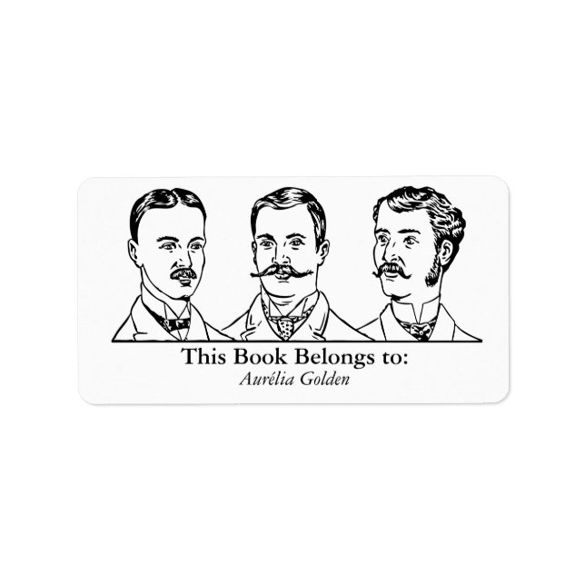 Etiqueta Ex Libris - Três Homens v1 (Frente)