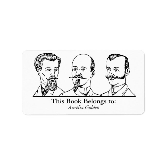 Etiqueta Ex Libris - Três Homens v2 (Frente)