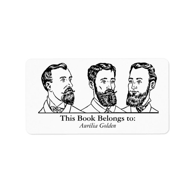 Etiqueta Ex-Libris - Três homens v6 (Frente)