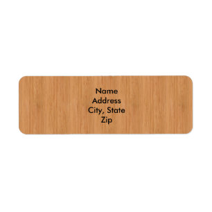 Etiqueta Exame de Grãos de Madeira de Bambu Natural