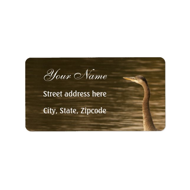 Etiqueta Excelente Blue Heron (Frente)