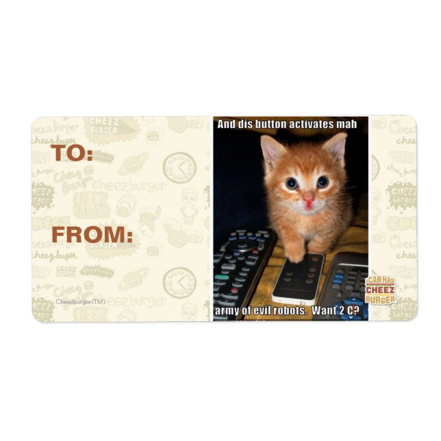 Etiqueta Exército de Robôs Mau (Frente)