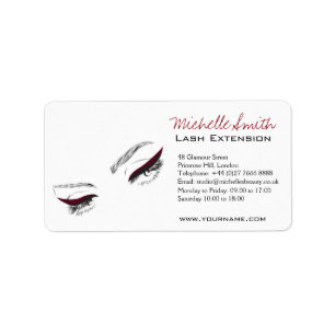 Etiqueta Extensão da Lash do Revestimento de Olhador Longo 