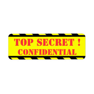 Etiqueta extremamente secreto - confidencial