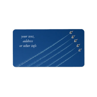 Etiqueta F-16 Thunderbird Cinco Formações