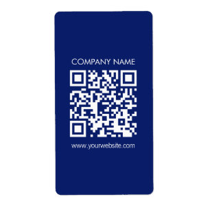 Etiqueta Faça um código QR instantaneamente Design simple