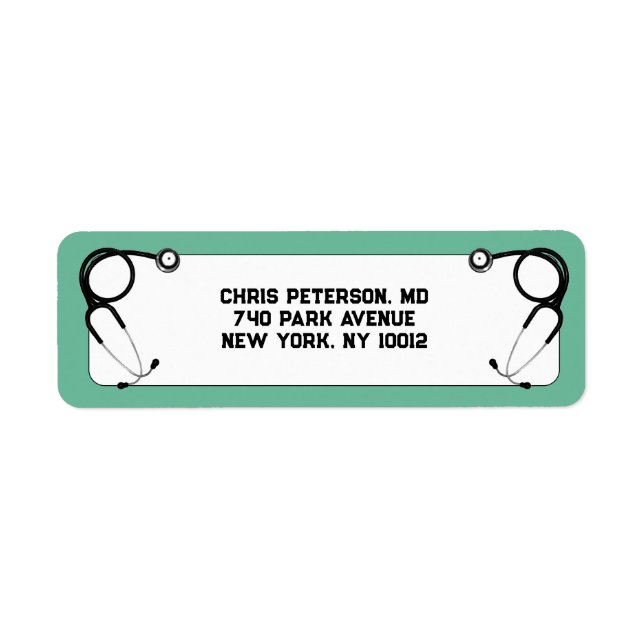 Etiqueta Faculdade Médica (Frente)