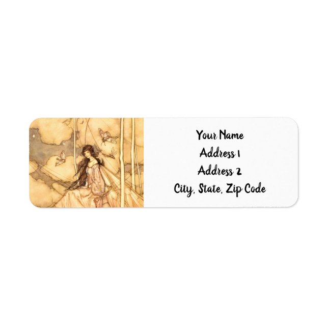 Etiqueta Fada Arthur Rackham (Frente)