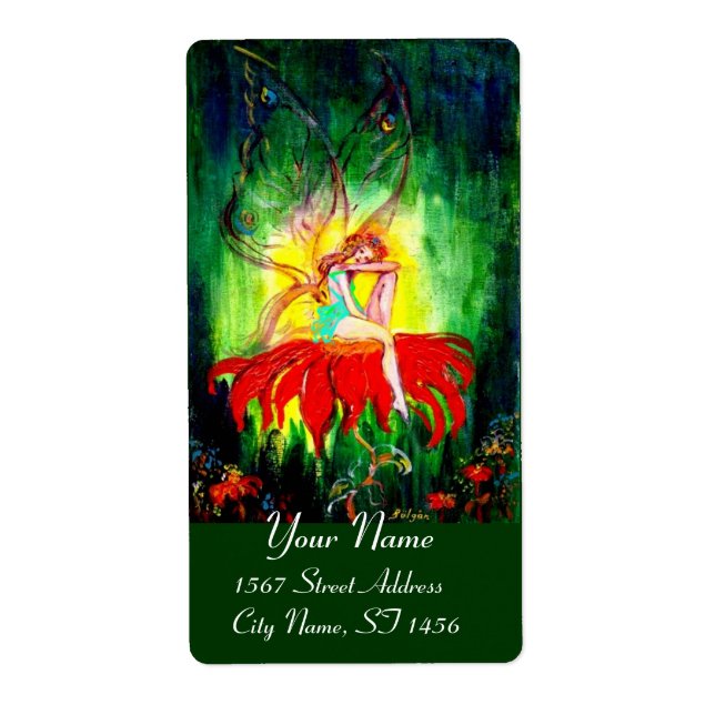 ETIQUETA FAIRY DREAMING NA FLORES (Frente)