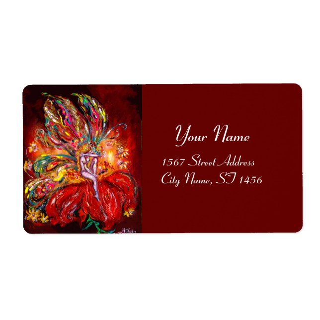 ETIQUETA FAIRY IN RED (Frente)