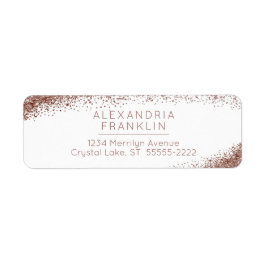 Etiqueta Faísca Blush e Rosa Dourado