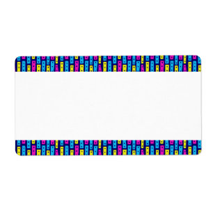 Etiqueta Faixa Central - Listras Abstratas 101119 - Cores 0