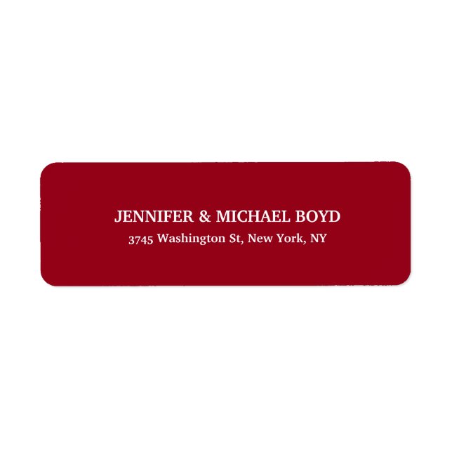 Etiqueta Família Clássica do Estilo Retro Único Vermelho Ca (Frente)