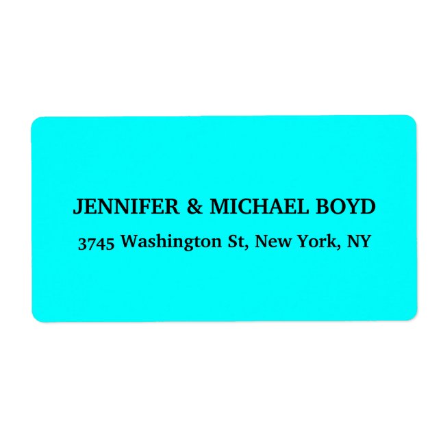 Etiqueta Família Clássica do Estilo Retroativo Único Azul A (Frente)