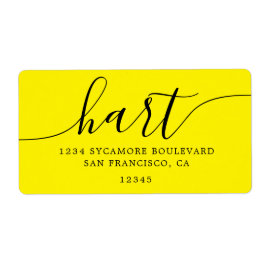 Etiqueta Família de Endereço de Devolução em Rascunho Amare