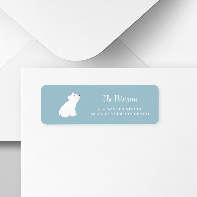 Etiqueta Família de férias de inverno com poeira azul (Criador carregado)