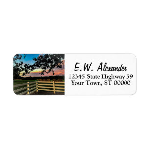 Etiqueta Família de fotos personalizada ou Logotipo Endereç