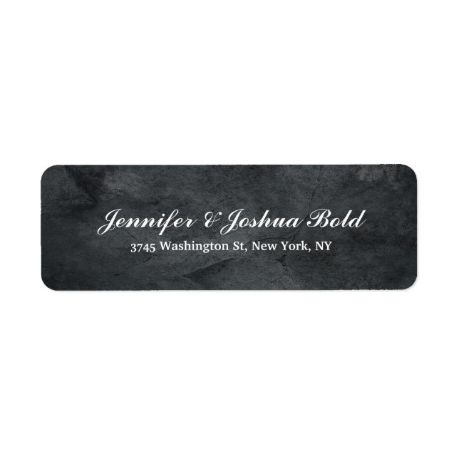 Etiqueta Família de Script de Pincel Clássico de Textura de (Frente)