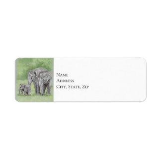 Etiqueta Família Elefante