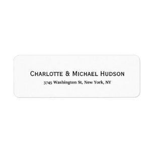 Etiqueta Família elegante na moda criativa moderna branca