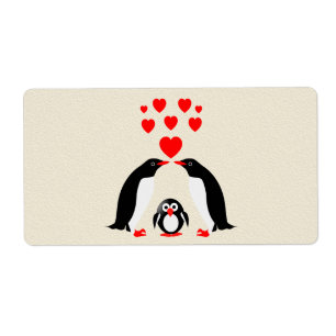 Etiqueta Família Pinguins