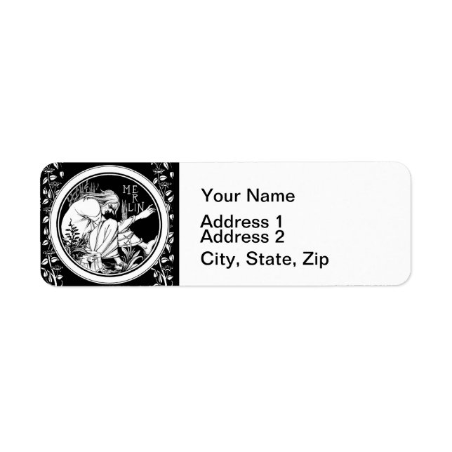 Etiqueta Fantasia Merlin Art Nouveau (Frente)