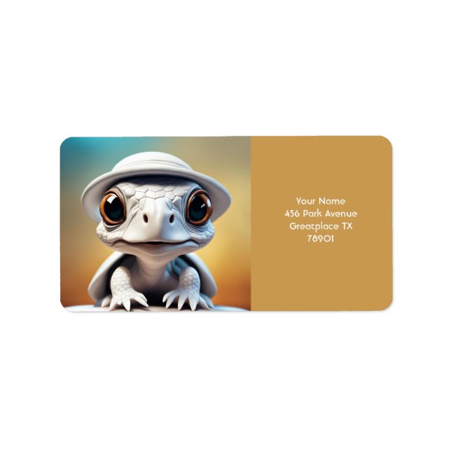 Etiqueta Fantasy Cuja Lace Branca Vivid Turtle (Frente)