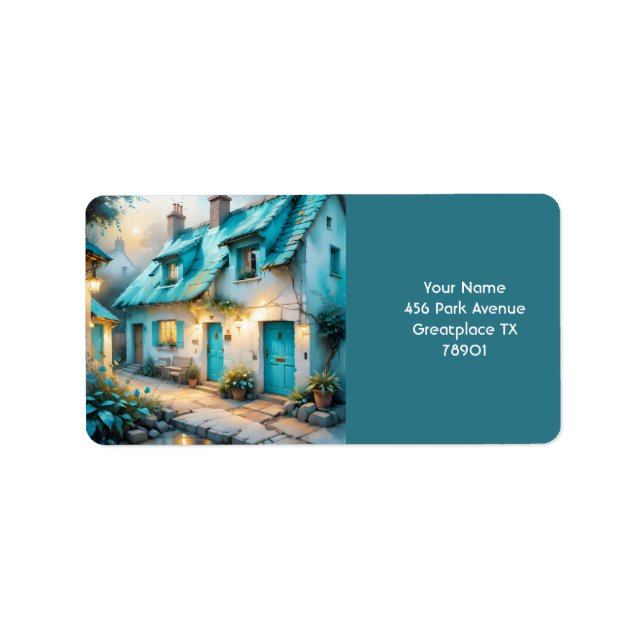 Etiqueta Fantasy Cuja Velha Casa Azul (Frente)