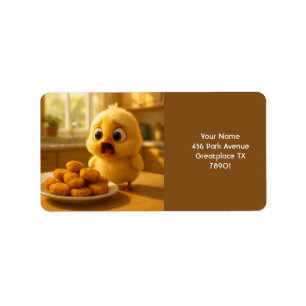 Etiqueta Fantasy Cute Chickles Nuggets Baby
