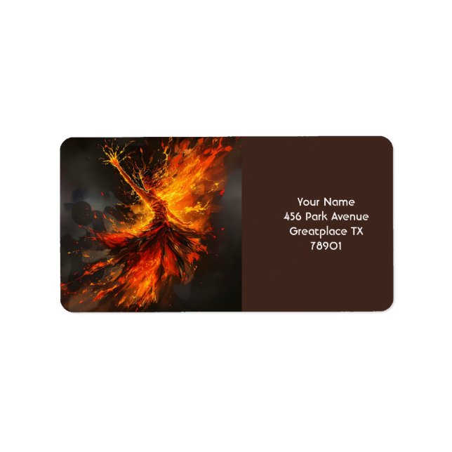 Etiqueta Fantasy Cute Grand Flames Flamenco (Frente)