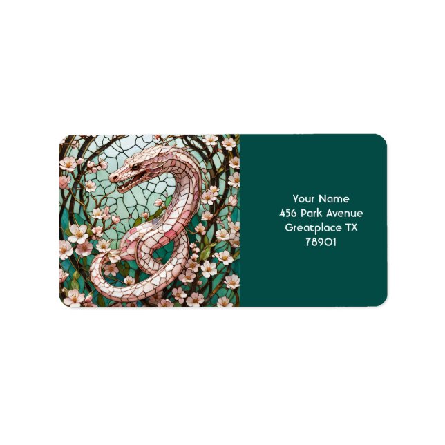 Etiqueta Fantasy Cute Pink Cobra Sakura (Frente)