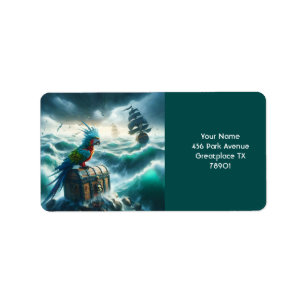 Etiqueta Fantasy Cute Storm Pirates