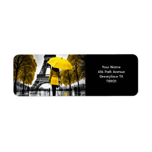 Etiqueta Fantasy Cute Vivid Yellow Casaco Paris