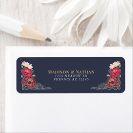 Etiqueta Fantasy Encantado Casamento Floral Garden