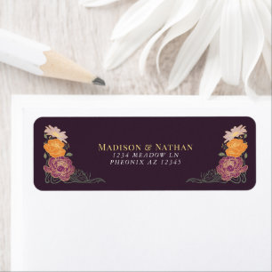 Etiqueta Fantasy Encantado Casamento Floral Garden