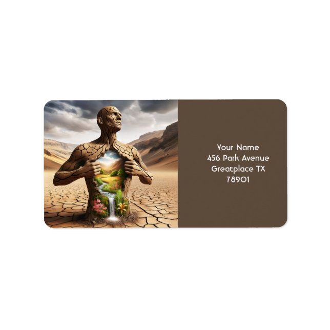 Etiqueta Fantasy - Homem de Cama do Deserto (Frente)
