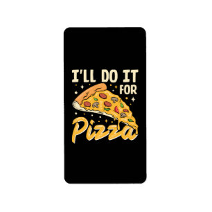 Etiqueta Farei por Pizza