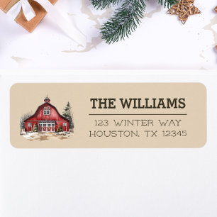 Etiqueta Farmhouse Country Christmas